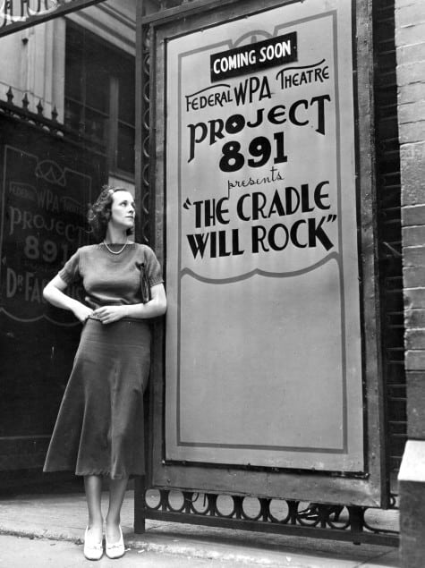 The Cradle Will Rock (1938 Off-Off Broadway) Music, Lyrics & Book by Marc Blitzstein Directed by Marc Blitzstein Shown: Olive Staunton